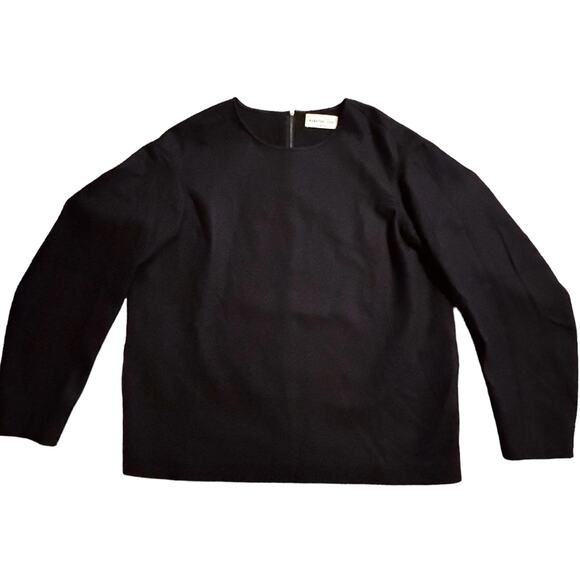 Babaton 1-01 Aritzia Palermo Wool Cashmere Top Pockets Black Size 2 (Medium) - Picture 1 of 11
